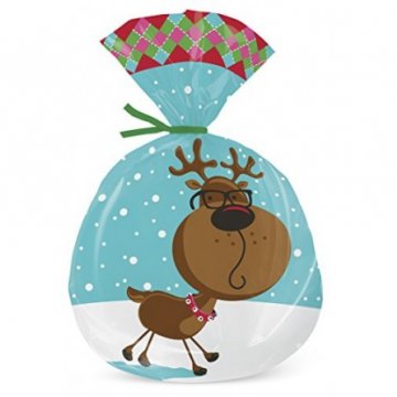 SACCHETTI NATALIZI "RENNA" 15pz